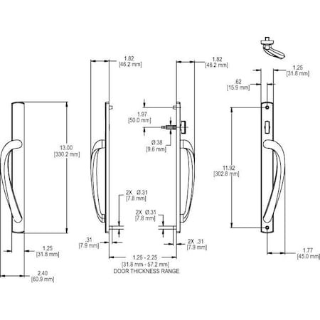 Strybuc PD HDL SET 1.25 ARC PLATE 13-370-3
